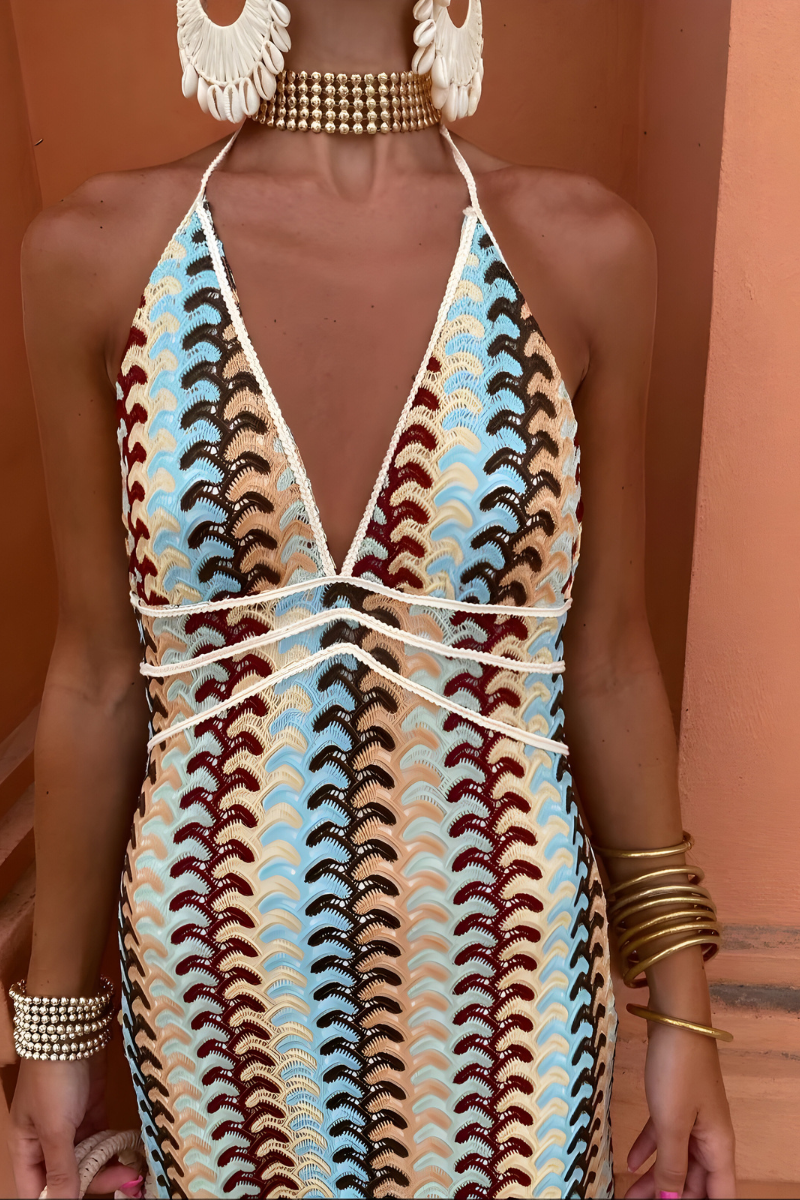 Nuria™ - Vestido Maxi con Espalda Abierta