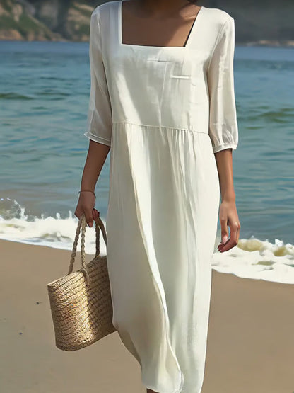 Verónica™ - Vestido Casual de Lino