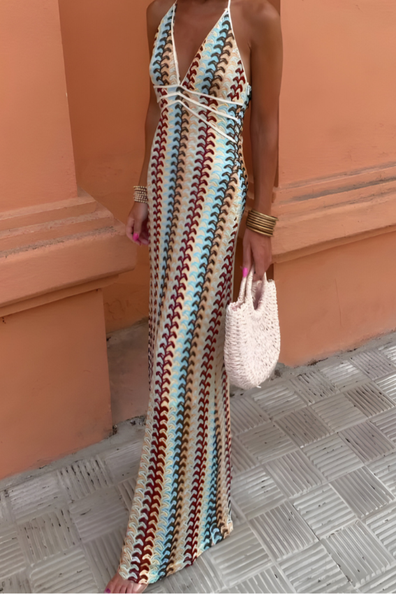Nuria™ - Vestido Maxi con Espalda Abierta
