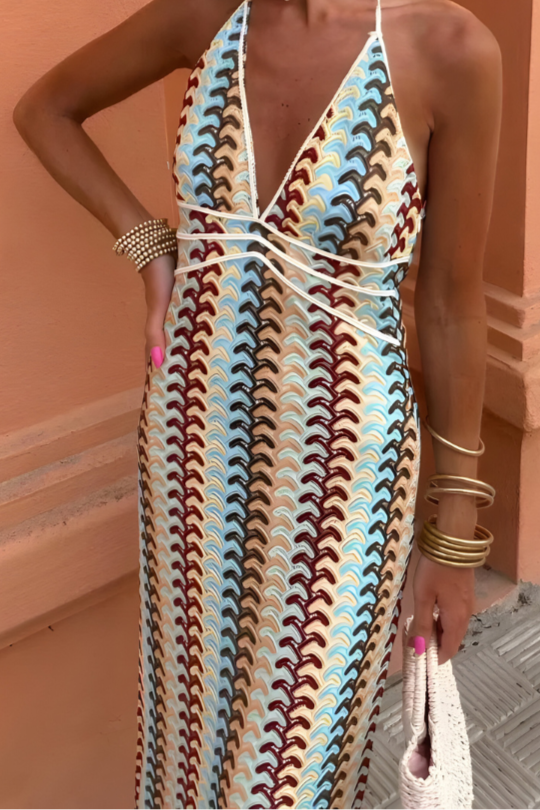 Nuria™ - Vestido Maxi con Espalda Abierta