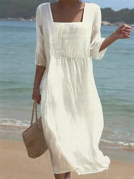 Verónica™ - Vestido Casual de Lino