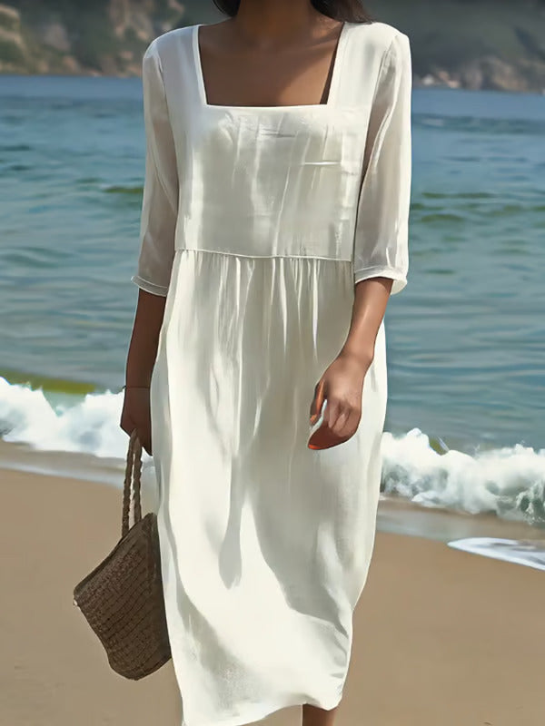 Verónica™ - Vestido Casual de Lino